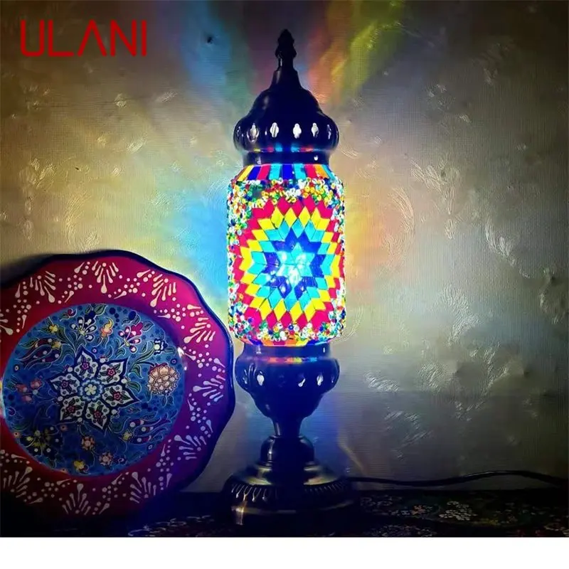Настольная лампа ULANI в европейском стиле в стиле ретро, романтическая креативная светодиодная настольная лампа для дома, гостиной, прикроватной тумбочки в спальне
