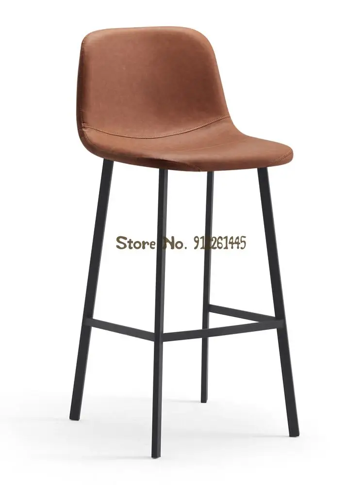 Скандинавский барный стул современный простой высокий табурет бытовой обеденный стул-островок, барный стульчик для кормления, стойка регистрации, кресло для приема гостей