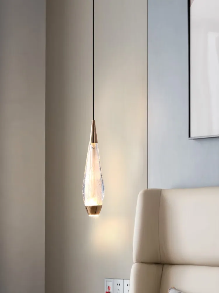 Современный минималистичный креативный минималистичный бар, стеклянная люстра у кровати, ресторан Nordic luxury, подвесные светильники для потолка