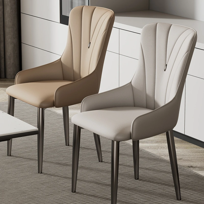 Обеденные стулья в скандинавском стиле, Роскошная современная кухня из искусственной кожи, Модные обеденные стулья для гостиной, Модная мебель для столовой sillas