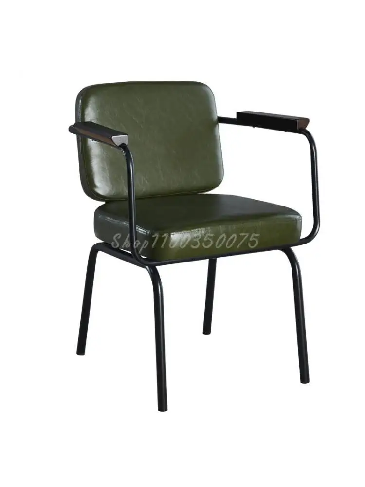 Индивидуальный стул в индустриальном стиле, Американский Кафе-бар из кованого железа, Минималистичный Дизайнерский стул для отдыха в стиле лофт, Креативный обеденный ретро