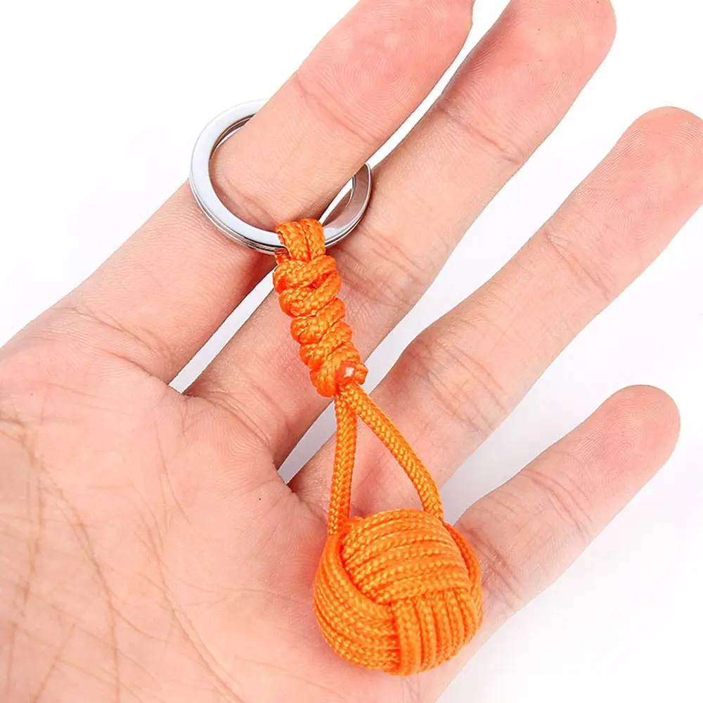 Плетеный Полезный Шнур для выживания на открытом воздухе Мяч Парашютная Веревка Брелок для ключей Брелок для ключей Модные Аксессуары