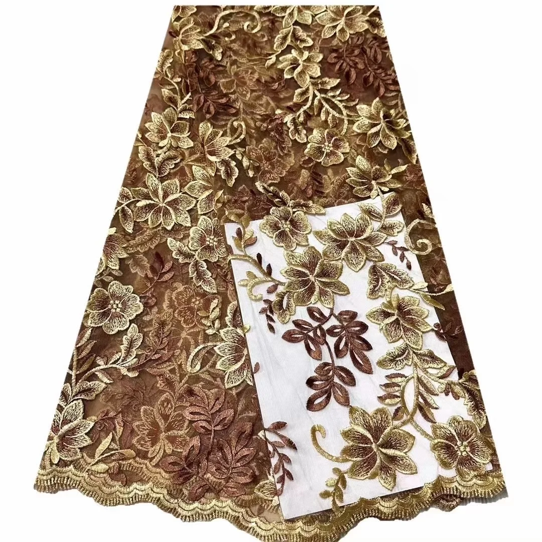 Африканская кружевная ткань Высокого качества 2022 Французская сетка Из Вышитого Тюля Вечернее платье Женское Свадебное Синее Нигерийское Сетчатое Шитье